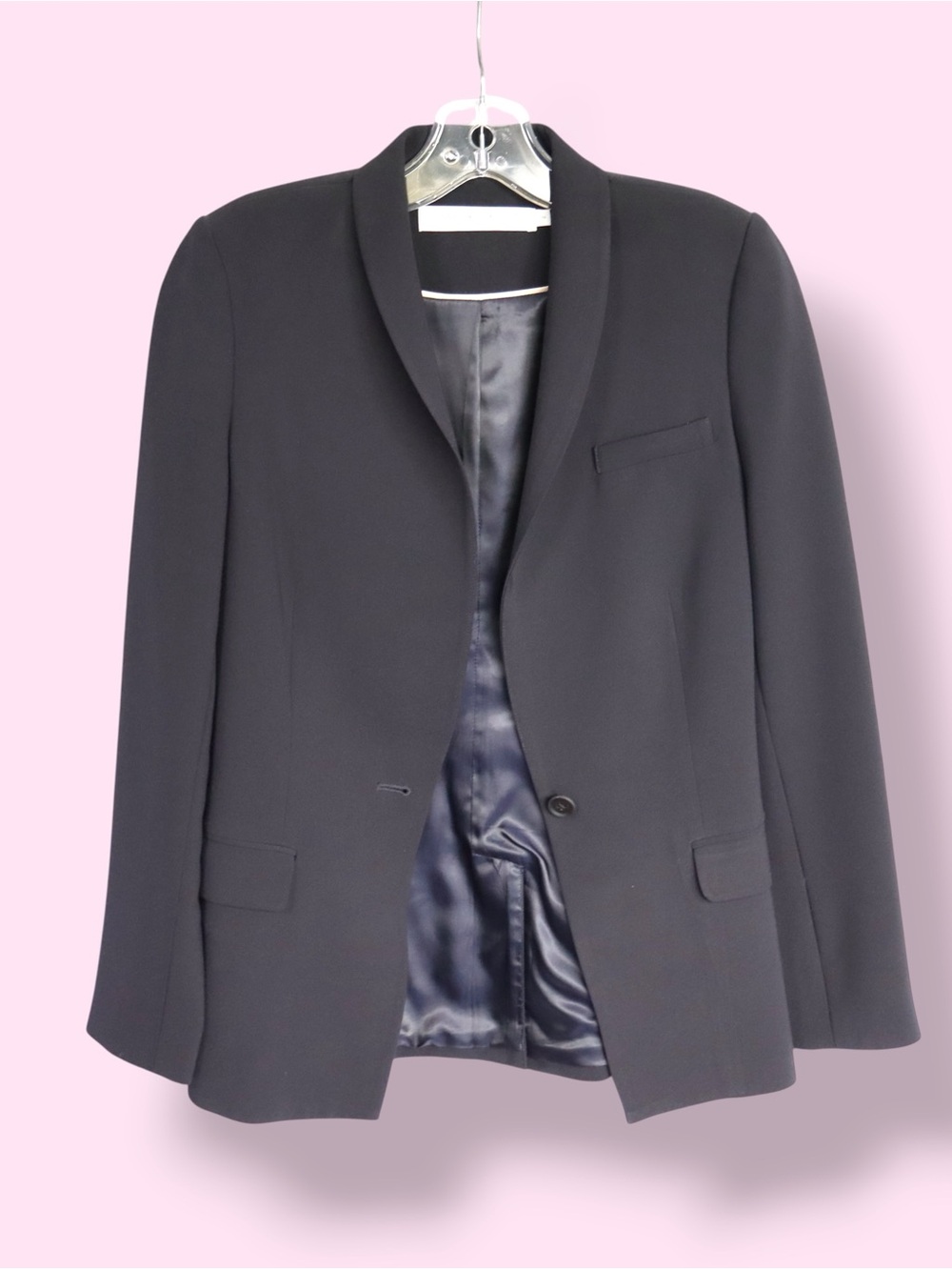Contemporaine Women’s Black Tailored Blazer Size 2 Minimalist Career Jacket